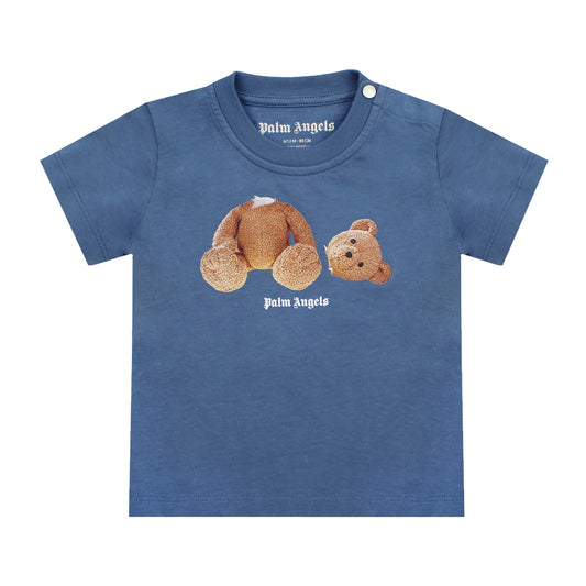 Palm Angels Bear Baby T-Shirt Blue