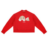 Palm Angels Bear Red Sweatshirt
