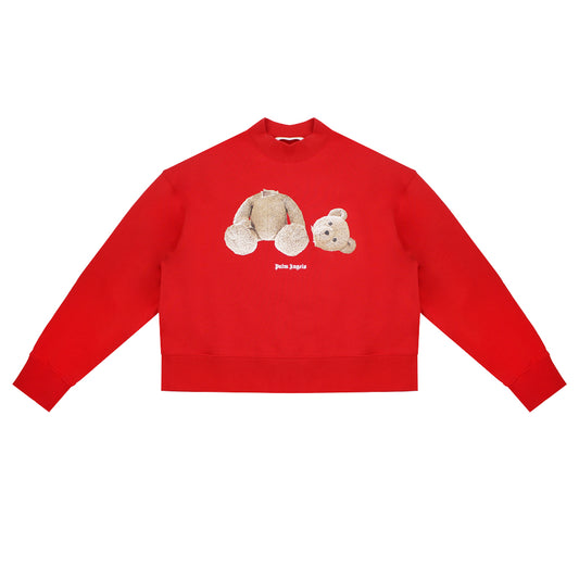 Palm Angels Bear Red Sweatshirt