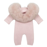 Pangasa Pink Fur Snow Suit