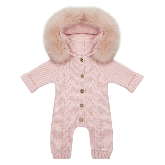 Pangasa Pink Fur Snow Suit