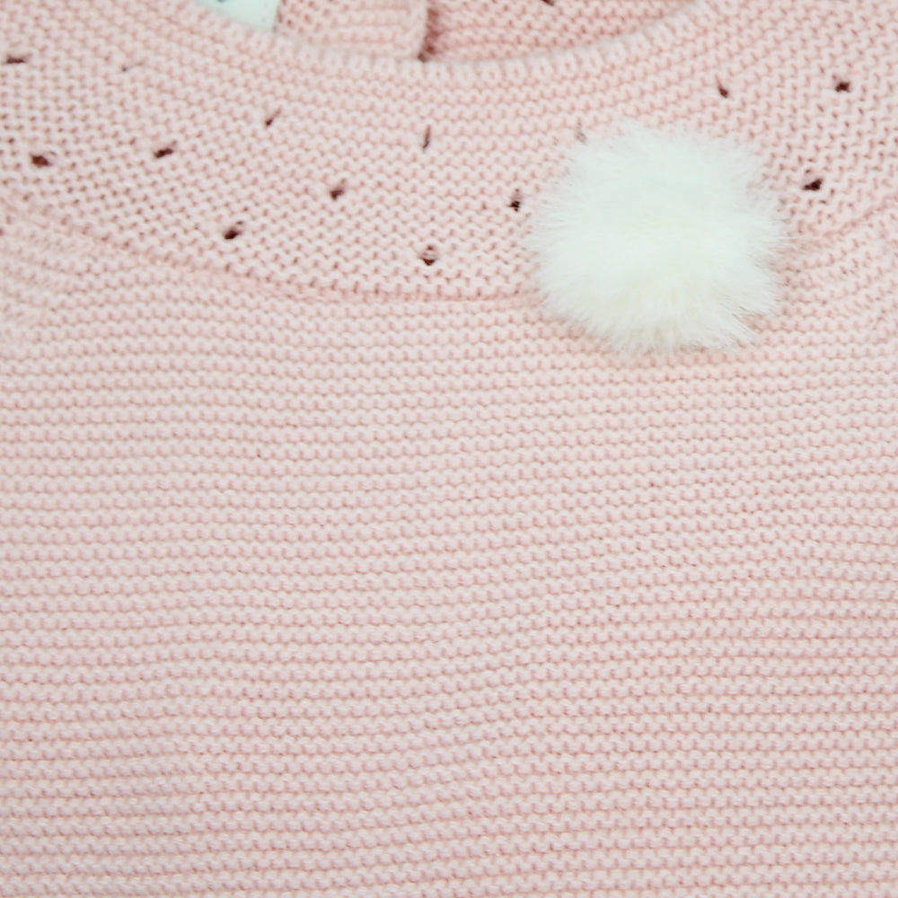 Pangasa Knitted Pink Pom Pom Romper