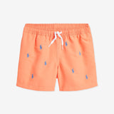 Ralph Lauren Orange & Blue Logo Swim Shorts