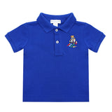 Ralph Lauren Blue Bear Logo Polo Top