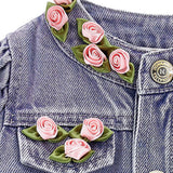 Monnalisa Demin Rose Jacket