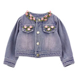 Monnalisa Demin Rose Jacket