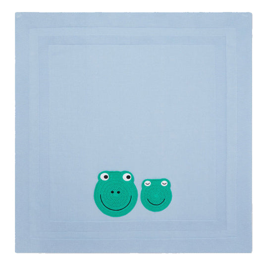 Stella McCartney Light Blue Frog Blanket