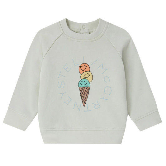 Stella McCartney Ice Cream Green/Beige Sweatshirt