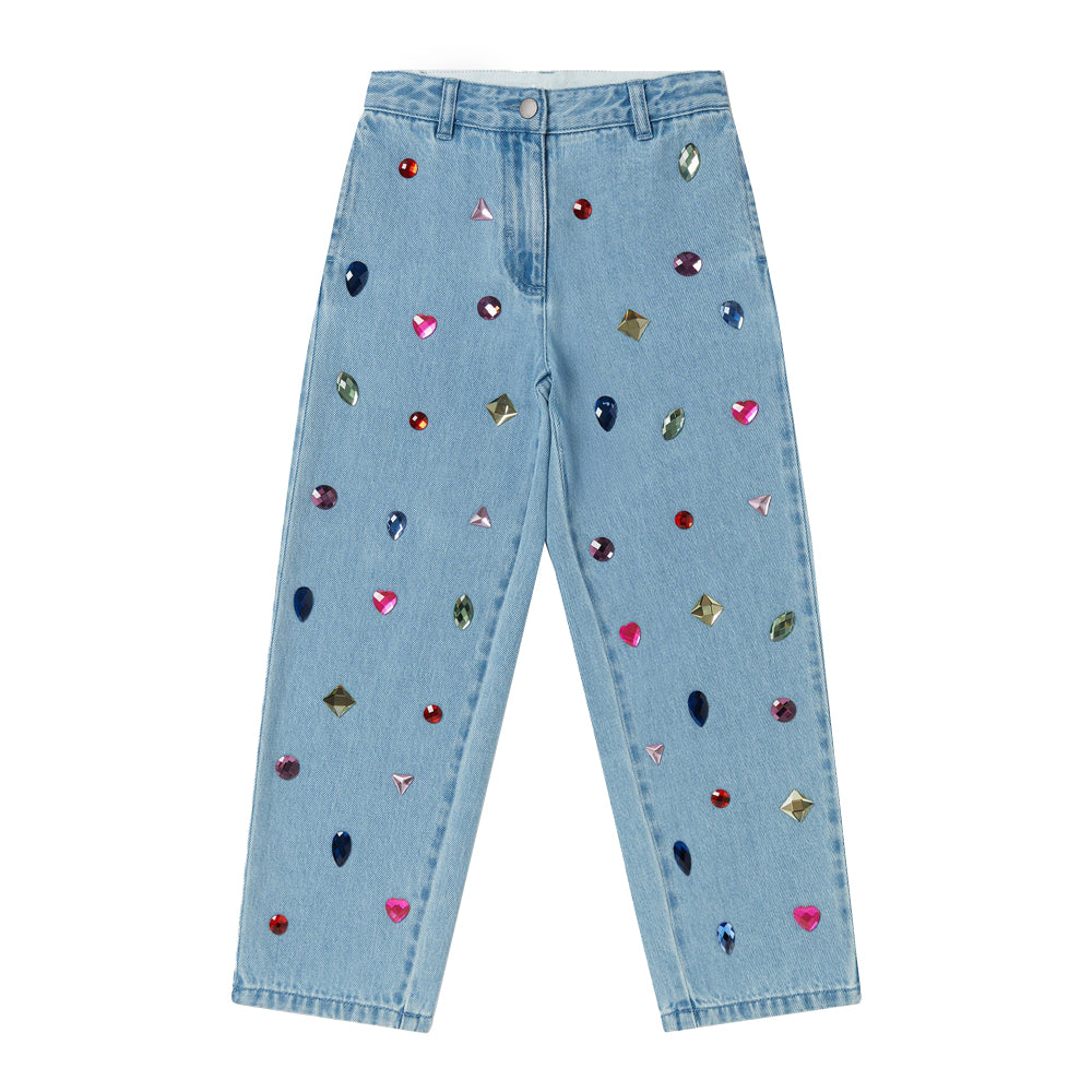 Stella McCartney Jewelled Light Blue Jeans