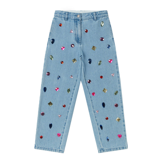 Stella McCartney Jewelled Light Blue Jeans