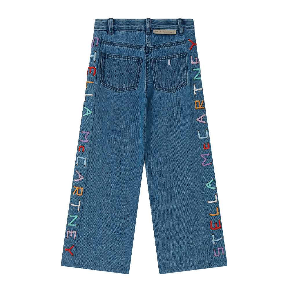 Stella McCartney Jeans with Stitched Logo