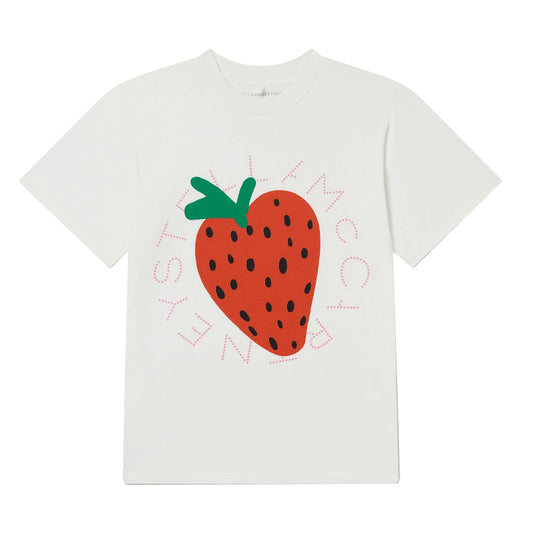 Stella McCartney Ivory Strawberry T-Shirt