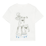 Stella McCartney Ivory T-Shirt Happy Monsters