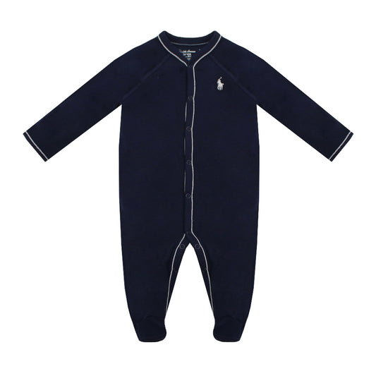 Ralph Lauren Romper Blue Teddy