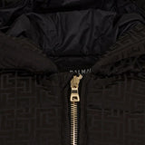 BALMAIN BLACK PADDED COAT