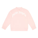 Palm Angels Baby  Curved Logo Sweatshirt Pink
