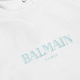 Balmain White/Blue Sweatshirt