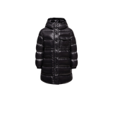 MONCLER BLACK DACCA HOODED DOWN JACKET