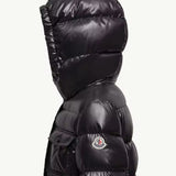 MONCLER BLACK DACCA HOODED DOWN JACKET