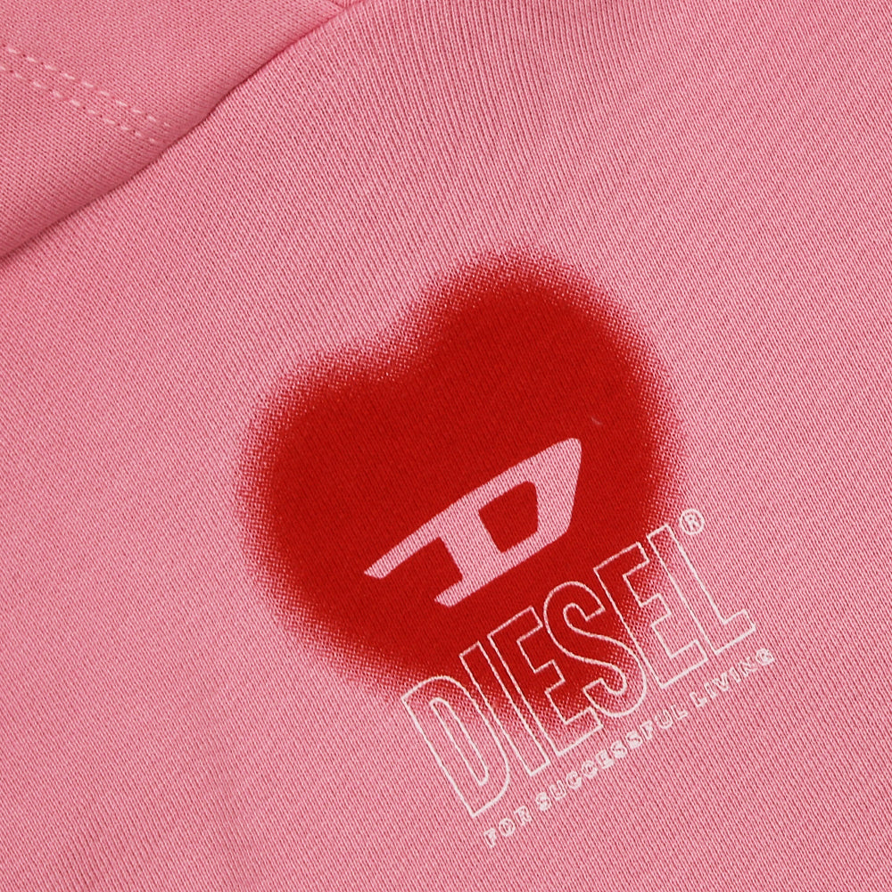 Diesel Pink Heart Hoodie