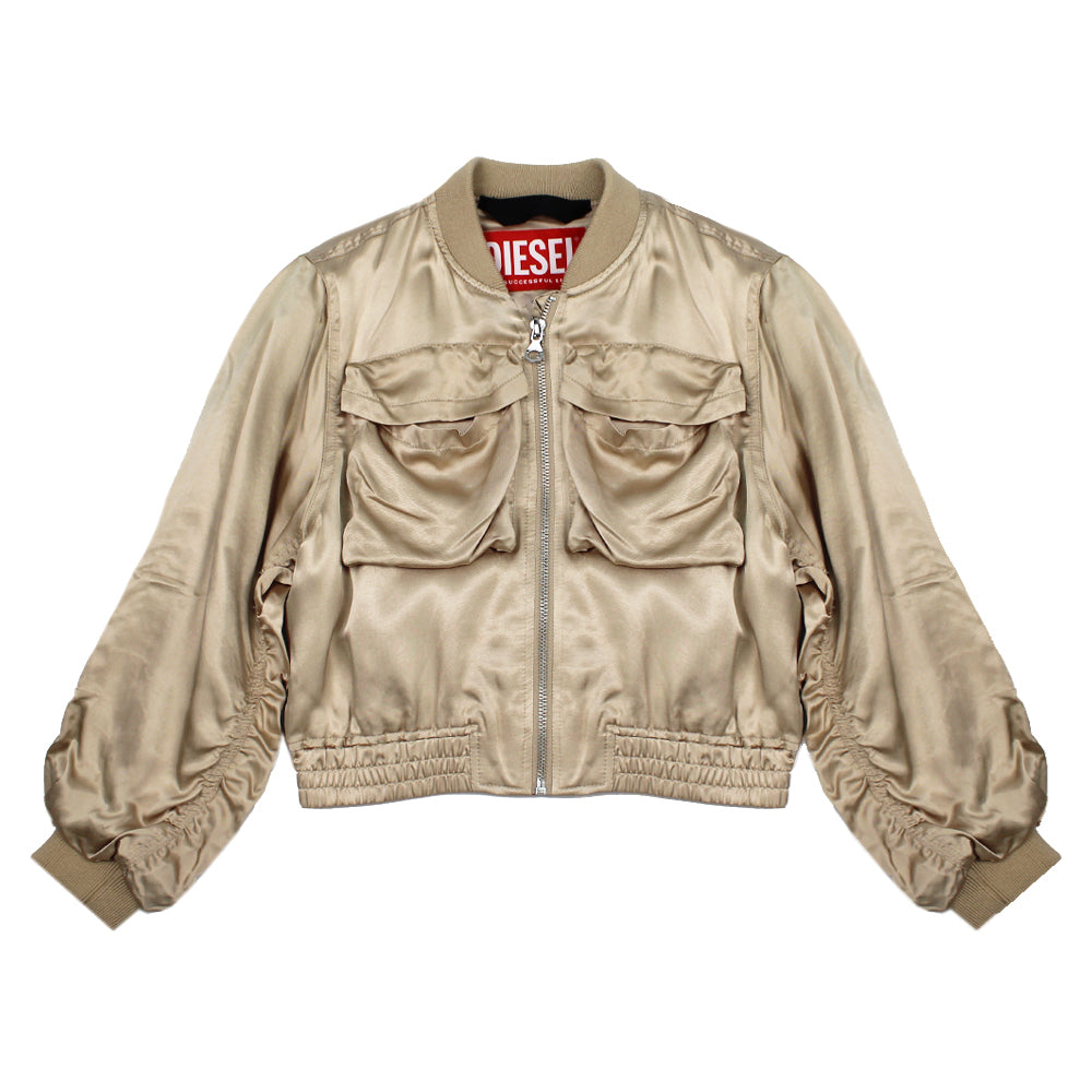 Diesel Bomber Shiny Beige Jacket