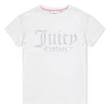 Juicy Couture White Diamante Fitted T-Shirt