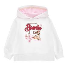 Monnalisa Bambi White Hoodie