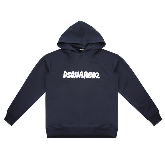 Dsquared2 Navy Logo Hoodie