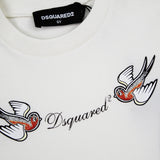 Dsquared2 Birds Logo Cropped Top