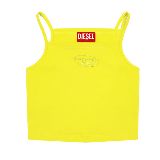 Diesel Lemon Diamonte Cropped Top