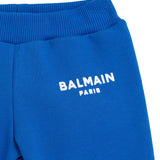Balmain Baby Blue Logo Jogging Pants