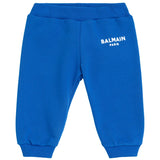 Balmain Baby Blue Logo Jogging Pants