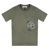 Stone Island Khaki Logo T-Shirt