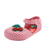 Mini Melissa Furadinha Strawberry Sandal Pink/Red Sandals