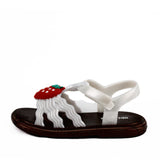 Mini Melissa Strawberry Sandal Bronze/Pearl White
