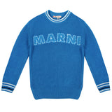 Marni Thick Knit Blue Sweatshirt