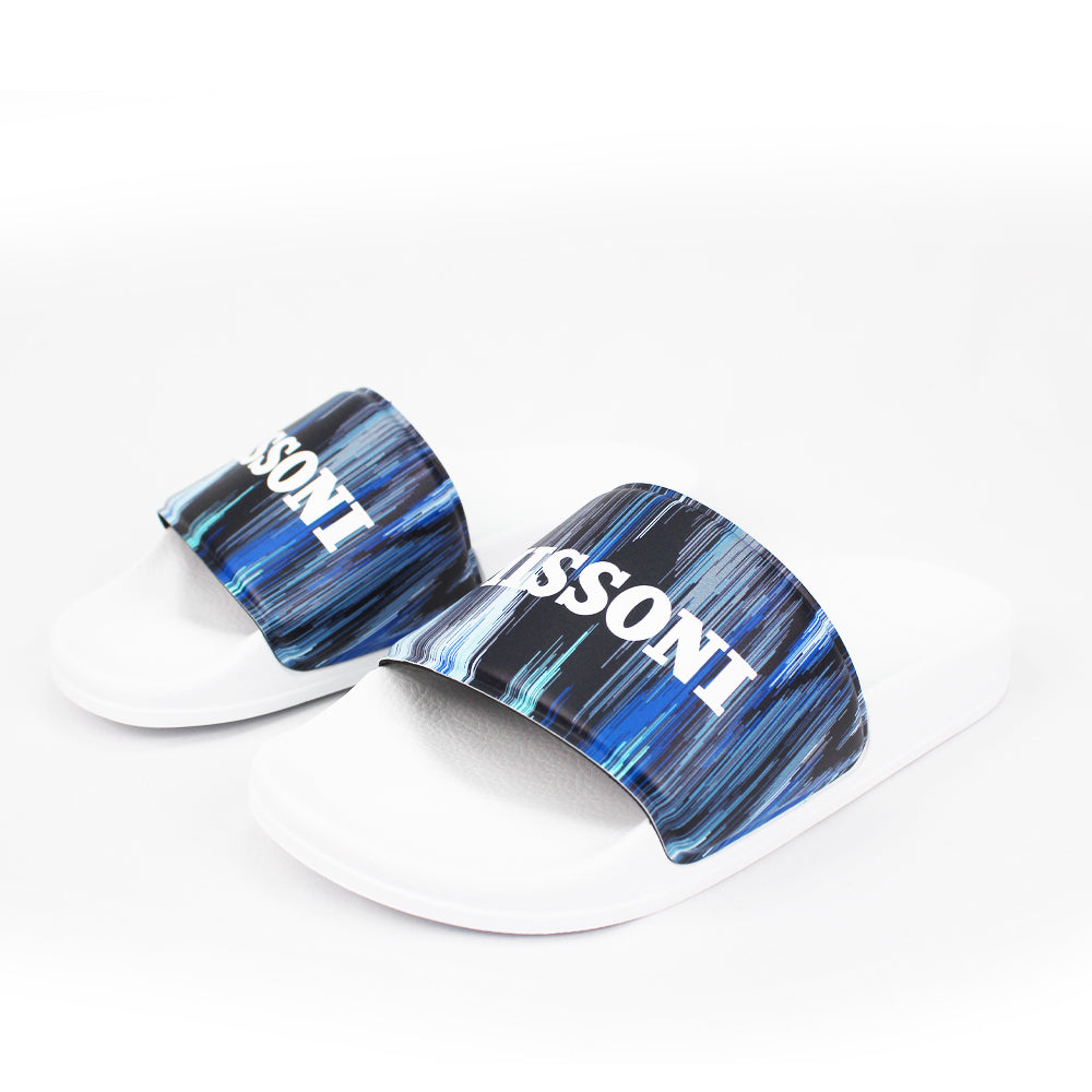 Missoni White/Blue Sliders