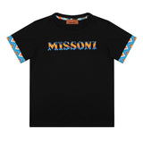 Missoni Black T-Shirt Zig Zag Trim