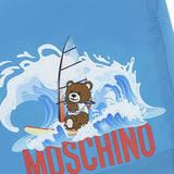 Moschino Ocean Blue Teddy Logo Swim Shorts