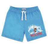 Moschino Ocean Blue Teddy Logo Swim Shorts