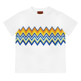 Missoni Baby White Multicolour zig zag T-Shirt