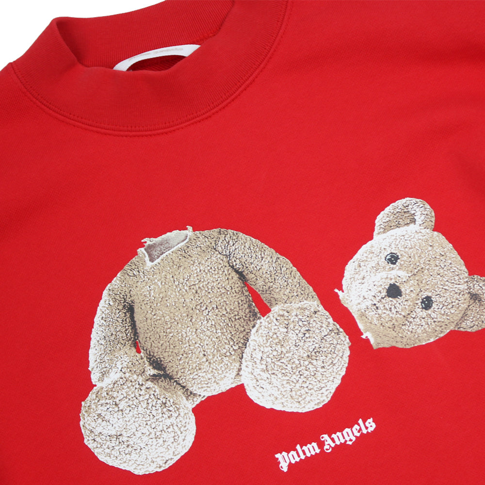 Palm Angels Bear Red Sweatshirt