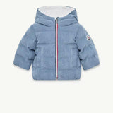 MONCLER PUKI CORDUROY HOODED DOWN JACKET