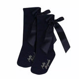 PRETTY ORIGINAL NAVY BOW SOCKS