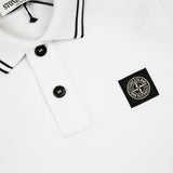 Stone Island White Polo Shirt