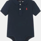Ralph Lauren Navy Baby Polo Bodysuit