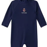 Ralph Lauren Nave Bear Logo All In One Swimsuit