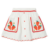 Stella McCartney Ivory Strawberry Skirt