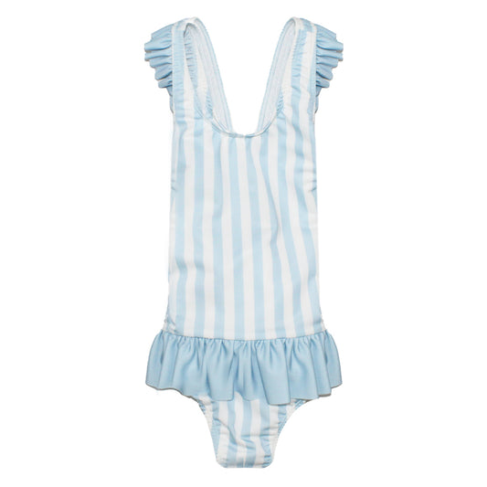 Meia Pata Swimsuit Blue Stripes