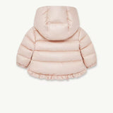 MONCLER LIGHT PINK TAZUI HOODED DOWN COAT
